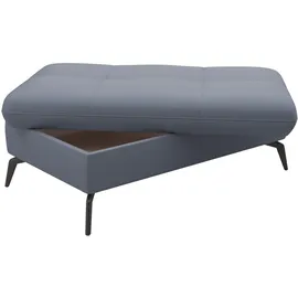 sit&more Polsterhocker Amica mit Stauraum 102 x 47 x 69 cm Blau/Grau