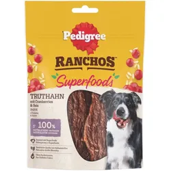 PEDIGREE RANCHOS Superfoods 70g : Leckerlis mit Truthahn, Cranberries und Reis