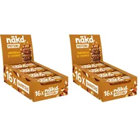 Nākd. Protein Erdnussbutter | Protein-Riegel | 7g Pflanzliches Protein | 100% Natürliche Zutaten | Ohne Zuckerzusatz | Vegan | 16 x 45g | 720g (Packung mit 2)