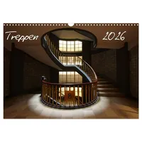 Calvendo Treppen (Wandkalender 2026 DIN A3 quer), CALVENDO Monatskalender: