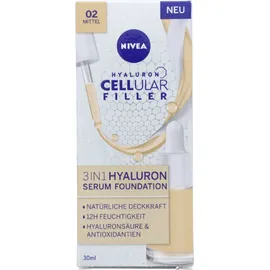 NIVEA Cellular 3IN1 Hyalurron Serum Foundation Hell LSF 15 2 mittel 15 g