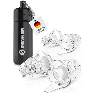 Senner MusicPro Gehörschutz Ohrstöpsel Konzert, Festival, Musik und Party 20 dB 4 St.