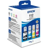Epson 112 Multipack - 4er-Pack - Schwarz, Gelb, Cyan, Magenta - original - Hngebox - Nachfülltinte (C13T06C64A)