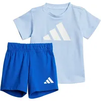 Adidas Essentials Tee Set - Glow Blue / White