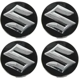 Nemeae Nabendeckel 4 STÜCKE 54mm für Suzuki Swift SX4 S-Cross Ignis Vitara Solio Bandit Swace Car Rad Center Hub Cap Auto Styling Felgen Abdeckung Badge Emblem Aufkleber Radnabenkappen