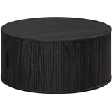 VCM Ronin Gartentisch Ø 80 x 36 cm Schwarz