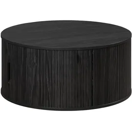 VCM Ronin Gartentisch Ø 80 x 36 cm Schwarz