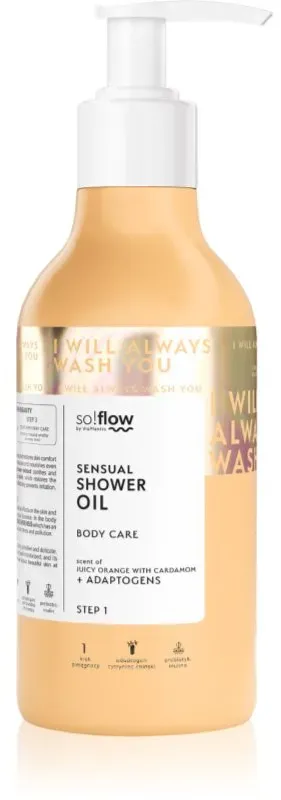 so!flow Sensual Shower Oil Duschöl für trockene Haut Orange with Cardamom 400 ml