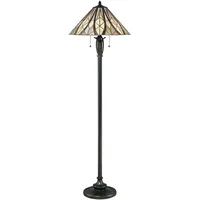 Quoizel Victory 2-flg. 47 cm Tiffany/Glas/Metall
