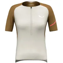 Salewa Damen Vento AM Half Zip Trikot (Größe M, beige)