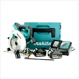 Makita DHS 710 RTJ 36 V Akku Li-Ion Handkreissäge 190 mm im Makpac mit Einlage + Ladegerät + 2x 5,0 Ah Akku