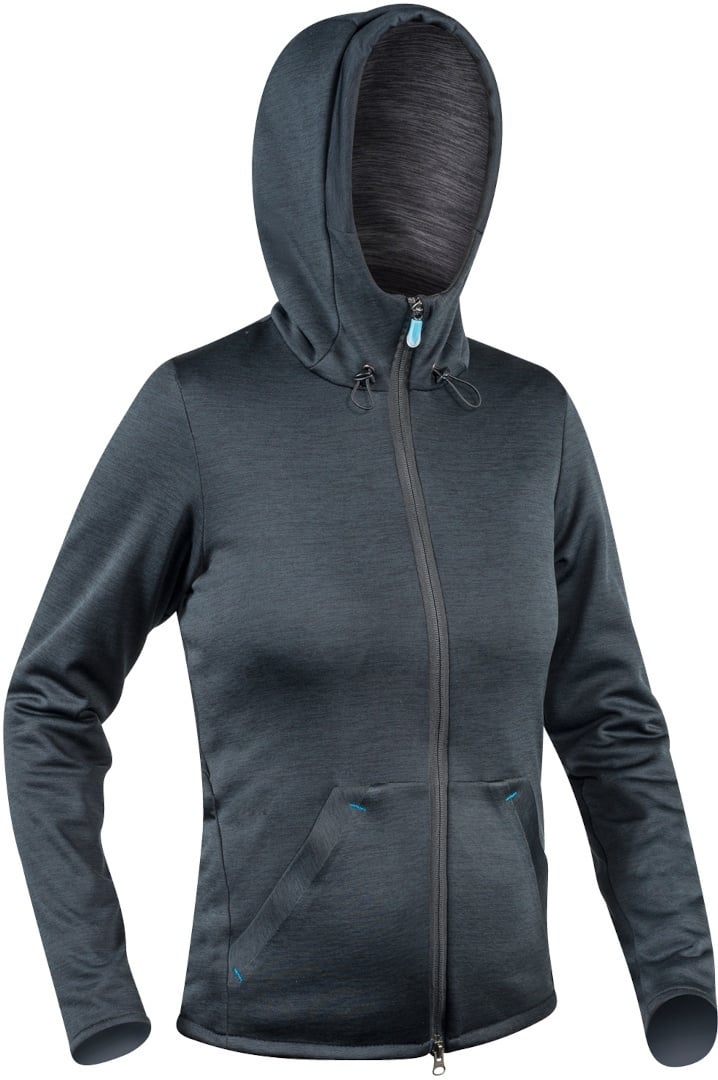 Komperdell Full Zip Hoody Damen Protektorenjacke, schwarz, Größe L