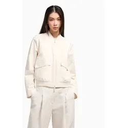Armani Exchange für Damen. XW000418AF12806U1003 Jacke mit Reissverschluss und Taschen beige (L), Lässig, Polyester