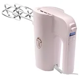 Bestron Power Handmixer, Leistungsstarker Handmixer mit 6 Stufen, Turbo-Funktion & LCD-Display, Rührgerät inkl. 2 Schneebesen & 2 Knethaken, Leichtgewicht von 1KG, Farbe: Rosa