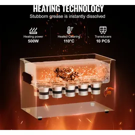 Vevor Ultraschallreiniger 30L mit Heiztimer und Korb