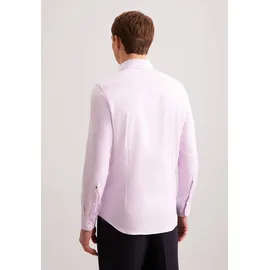 Seidensticker Businesshemd "Schwarze Rose", Herren, Gr. M (39), normale Ärmellängen, lila (violett), 100% Baumwolle, unifarben, slim fit, 2-Knopf-Manschette, Hemden, Slim 1/1 Kentkragen Uni