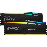 Kingston FURY Beast RGB schwarz DIMM Kit 32GB DDR5-6000 CL36 RAM Arbeitsspeicher