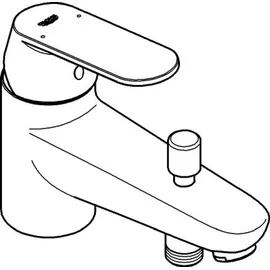 Grohe Eurosmart Cosmopolitan Einhand-Wannenbatterie, Ausladung 146mm, 32836000