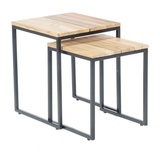 SonnenPartner Deko-Tisch-Set Cambridge anthrazit/Metal l/Old Teak SonnenPartner