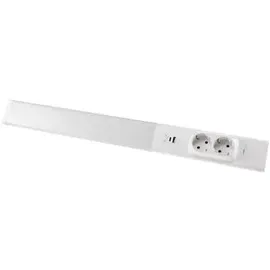 ChiliTec LED Unterbauleuchte 60cm 2 Steckdosen Arusha