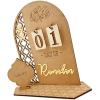 2023 Ramadans Adventskalender | Eid Mu-Barak Countdown Kalender | Holz Ramadans Kalender | Home Dekoration Handwerk Ornament