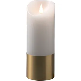 Konstsmide Weihnachtsdeko LED-Kerze 14 cm weiß