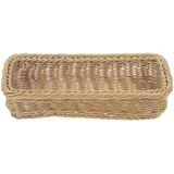 Aufbewahrungskorb Badezimmer Rattan-imitation Gewebt Für Den Schreibtisch Für Gewürzgläser Einweihungsparty, 26 x9 x8 cm