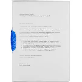 Durable Schnellhefter Swingclip A4 Blau 25 St.