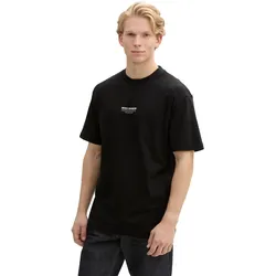 T-Shirt, mit Marken-Frontprint, Gr. XL, black, , 86158736-XL