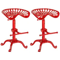 CLP 2er Set Barhocker Butch rot