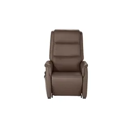 Hukla Fernsehsessel Dean Leder 70 x 107 x 88 cm Braun elektrisch