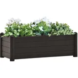 furnicato Hochbeet 100 x 43 x 35 cm Anthrazit