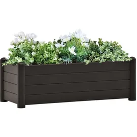 furnicato Hochbeet 100 x 43 x 35 cm Anthrazit