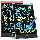 TECJOE 2-Pack LCD Schreibtablett, 10-Zoll buntes Doodle Board für Kinder, elektronische Zeichnung Tablet Zeichnung Pads, Geschenke für 3–6-Jährige (Blau und Rosa)