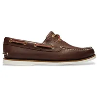 Timberland für Herren. TB1740352141 Nautical Classic 2 Ösen braun (44 W), Leder, Wohnung, Schnürsenkel, Lässig