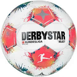 DERBYSTAR Bundesliga Magic APS Fußball Spielball 2025/26 weiss/grün/rot 5