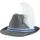dressforfun tectake Trachtenhut aus Filz, grau | Gr.: onesize