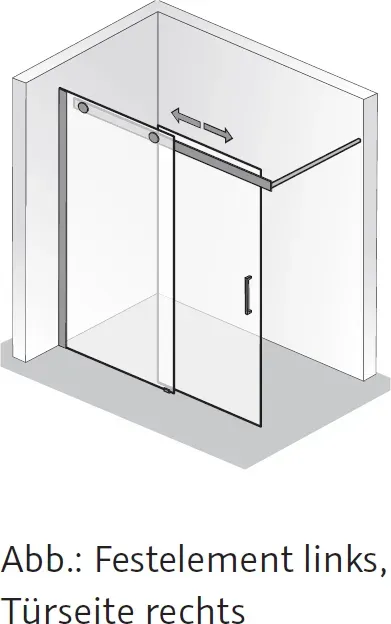 HSK Walk in K2P Gleittür 2-teilig 2135120