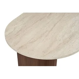 HANAH Home Moderner Esstisch 180 x 90 x 75 cm Travertin/braun