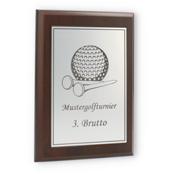 Holztafel Arturo silber 17,8x12,7cm