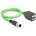 DeLock M12 Kabel A-kodiert 8 Pin zu RJ45 Buchse PUR TPU 0 5 m