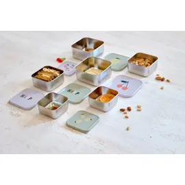 Lässig Snackbox Kinder 3er Set) Edelstahl Happy Fruits Cherry