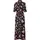 Kaffe Kleid Blusenkleid Blau/Orange/Schwarz 36