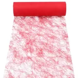 Papstar Dekoband `Sizoflor` 25 m x 30 cm rot
