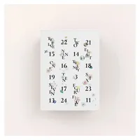 Einzelstück Adventskalender Echtschmuck Adventskalender 2024 Damen 925 Sterlin Silber goldfarben