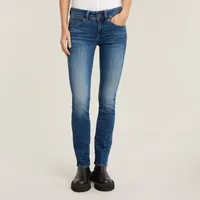 G-Star Midge Mid Straight Jeans Medium Indigo Aged 24