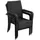 Tectake Rattanstuhl Girona Gartenstuhl 58 x 67 x 90 cm schwarz 4 St.