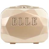 ELLE "Diamond", Gr. B/H/T: 33cm x 24cm x 17cm, beige (goldfarben), Kunstfaser, unifarben, Taschen Kosmetiktasche, aus ABS Material