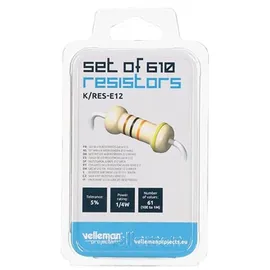 VELLEMAN K/RES-E12 Sortiment, axial bedrahtet 0.25 W 5% 1 Set