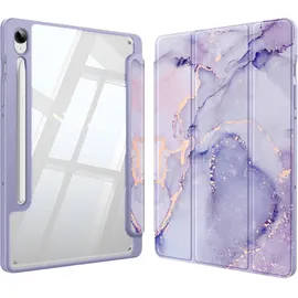 Fintie Hybrid Hülle für Samsung Galaxy Tab S10 Lite/S10 FE/S9 FE 10,9" & S9 11" Lila Marmor